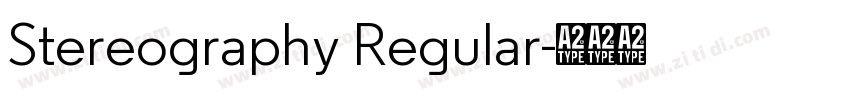 Stereography Regular字体转换